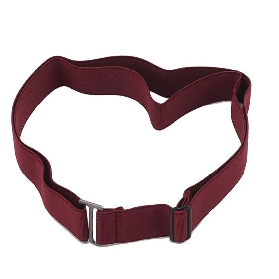 Women's No Show Invisible Belt Elastic Stretch Waist Belt with Flat Buckle