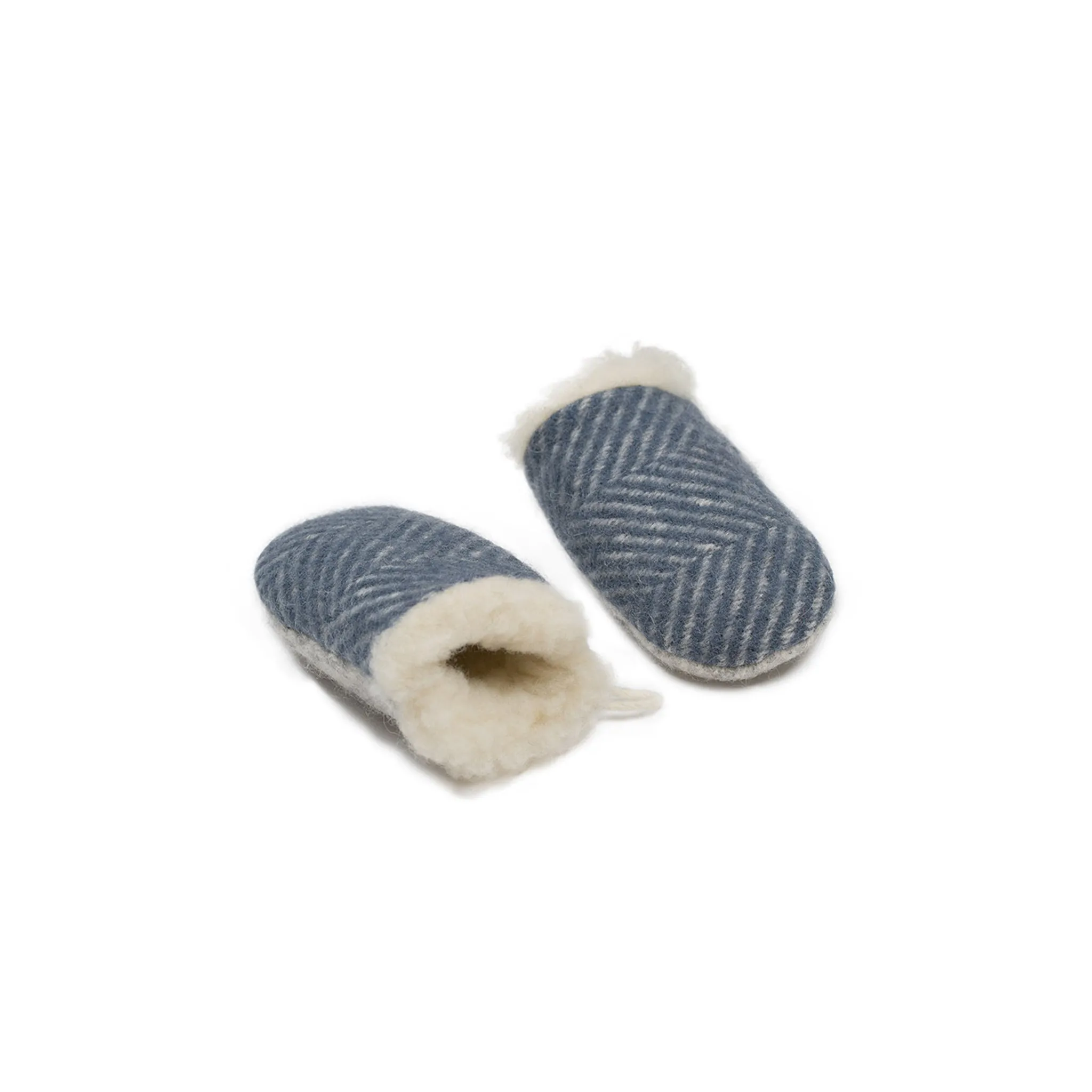 Wool mittens BLUE