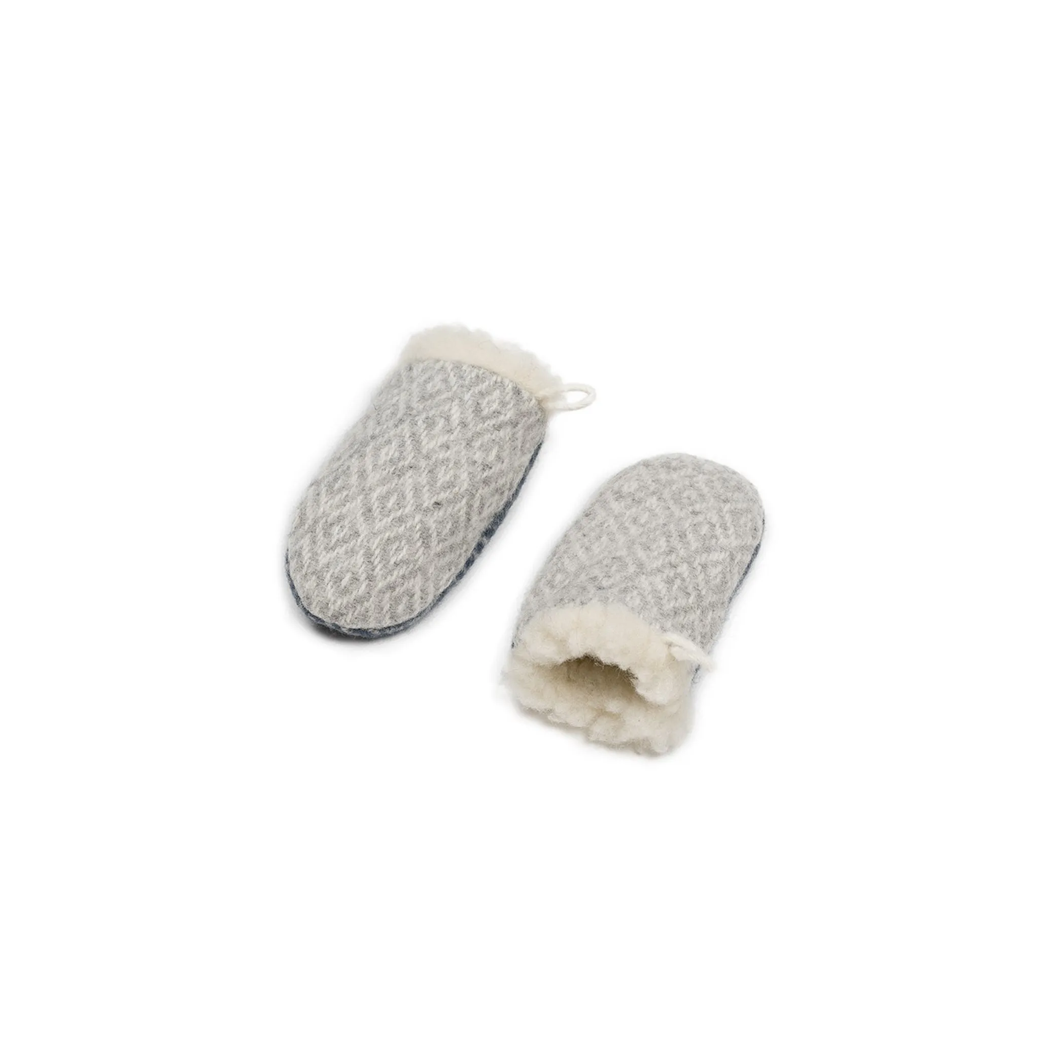 Wool mittens BLUE