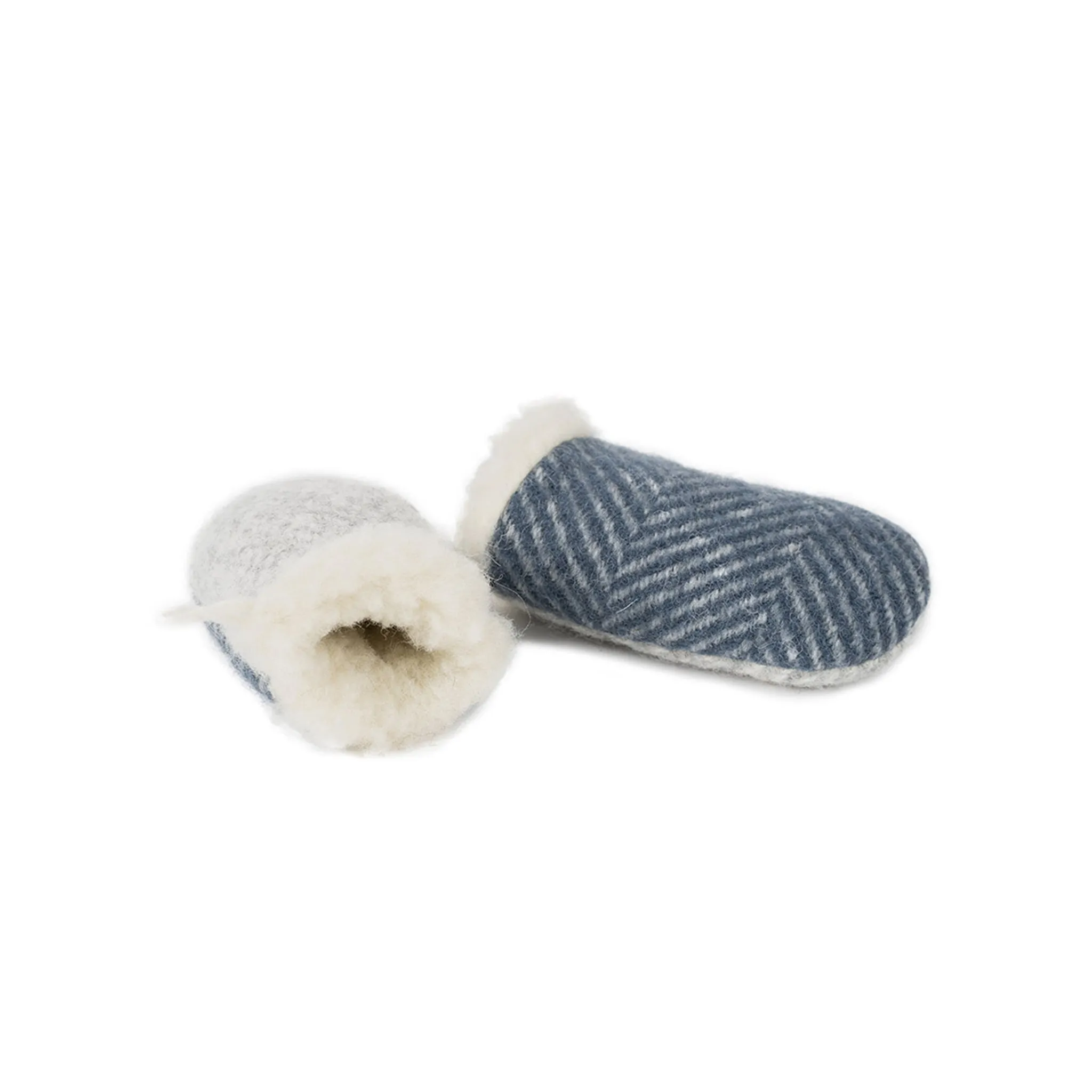 Wool mittens BLUE