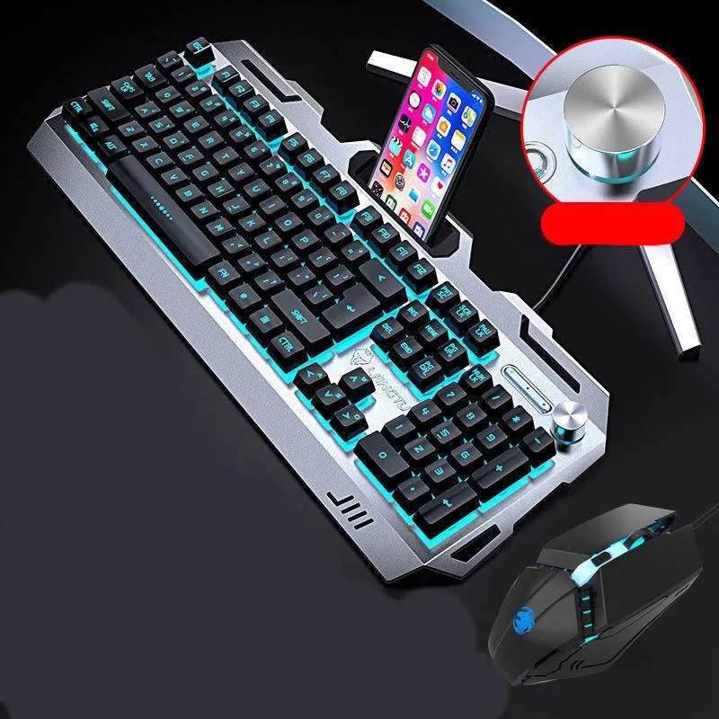 Wrangler Real Manipulator Keyboard Notebook Desktop Computer Wired Gaming Gaming Mouse Headset Three-piece